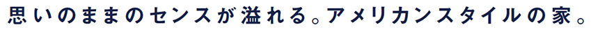 思いのままのセンスが溢れる。アメリカンスタイルの家。